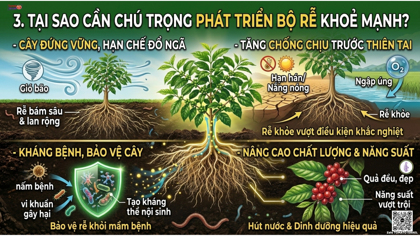 tại sao cần chú trọng phát triển bộ rễ khoẻ mạnh